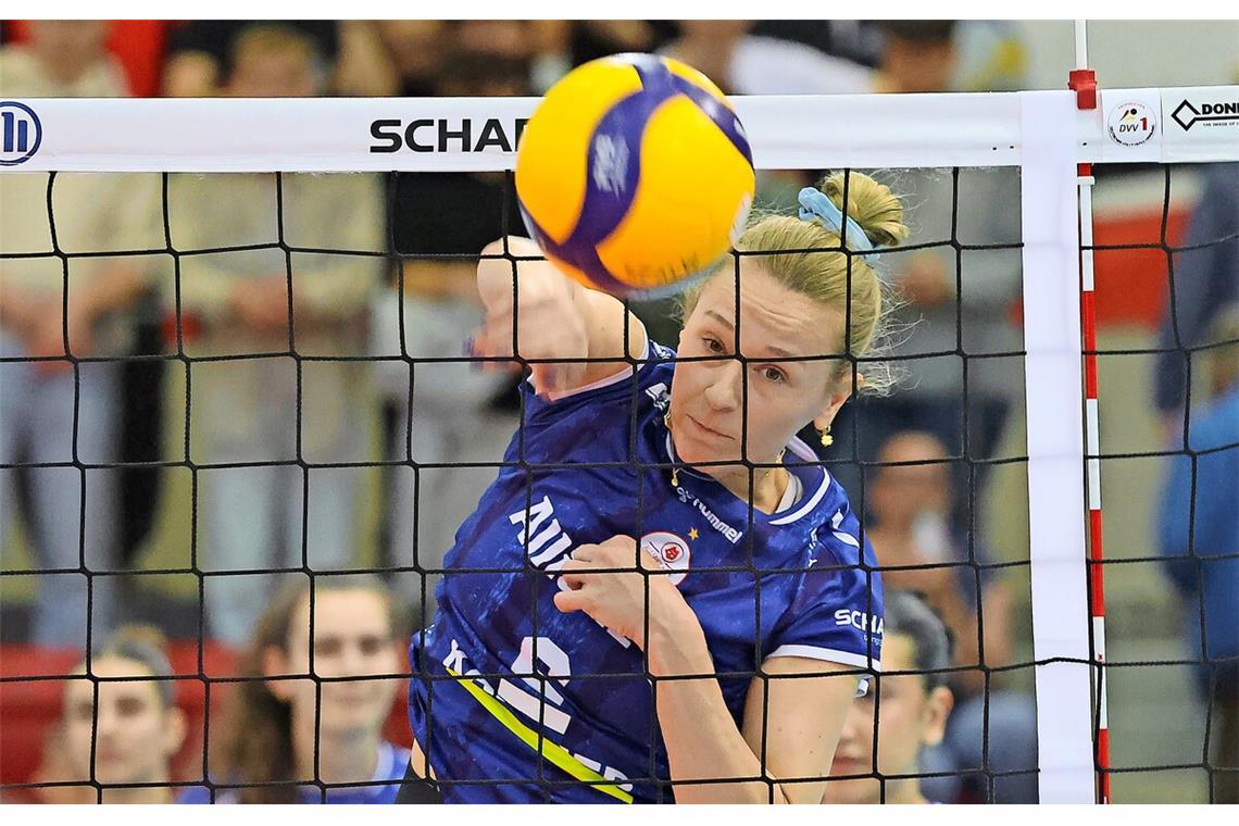 Antonia Stautz hat zwei Jahre lang für Allianz MTV Stuttgart gespielt – nun will sie sich mit dem Meistertitel verabschieden.