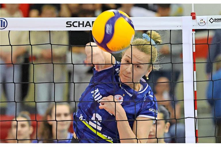 Antonia Stautz hat zwei Jahre lang für Allianz MTV Stuttgart gespielt – nun will sie sich mit dem Meistertitel verabschieden.