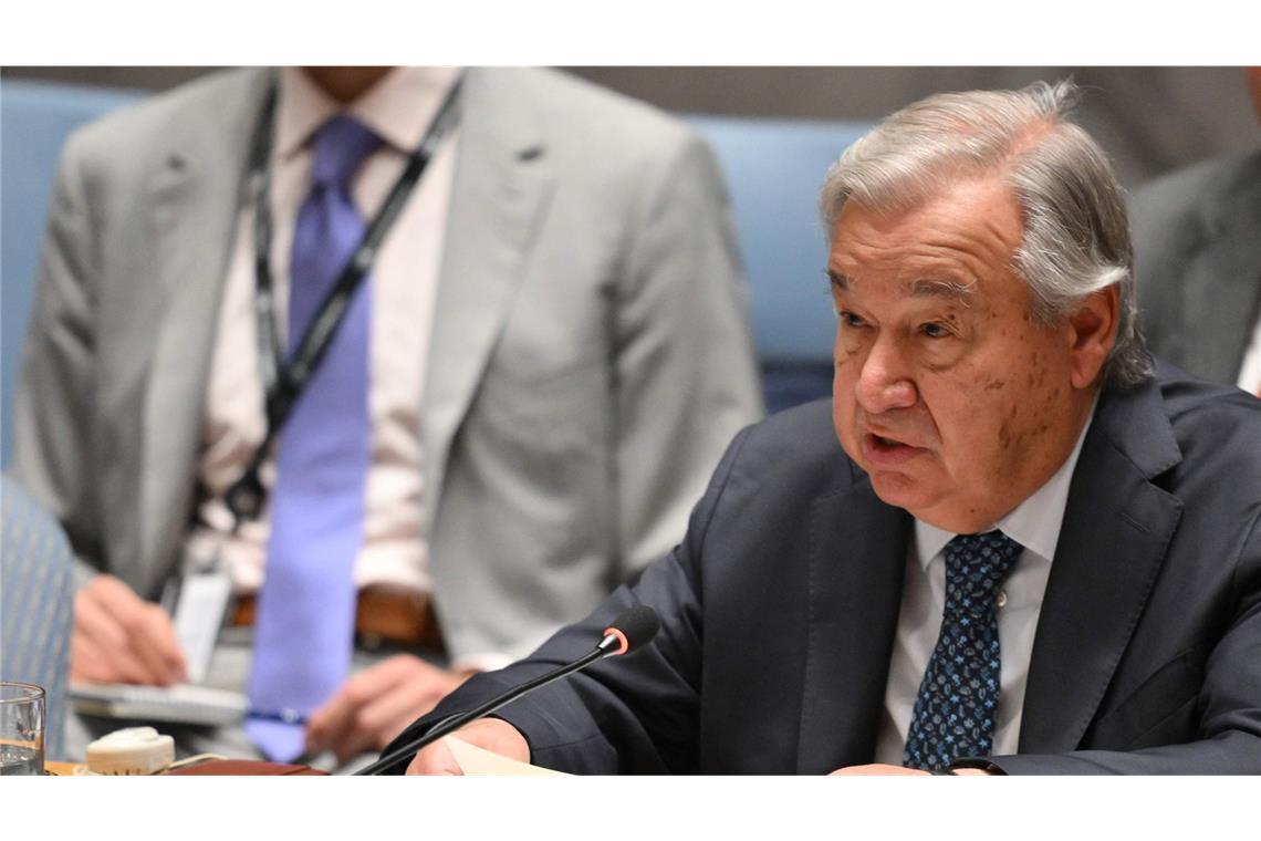 UN-Chef spricht von entscheidendem Moment für Zukunft der Menschheit António Guterres setzt sich für eine diplomatische Lösung des Iran-Konflikts ein. (Archivbild)