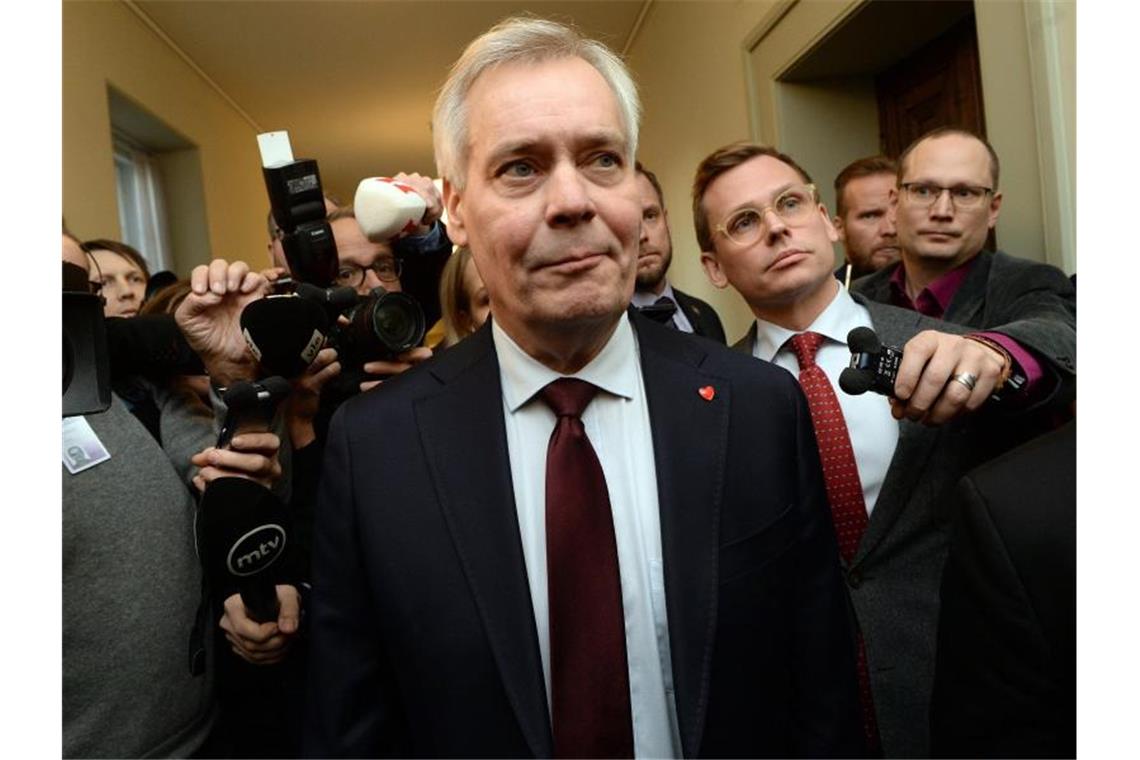 Antti Rinne tritt nach nur sechs Monaten als Ministerpräsident von Finnland zurück. Foto: Mikko Stig/Lehtikuva/dpa