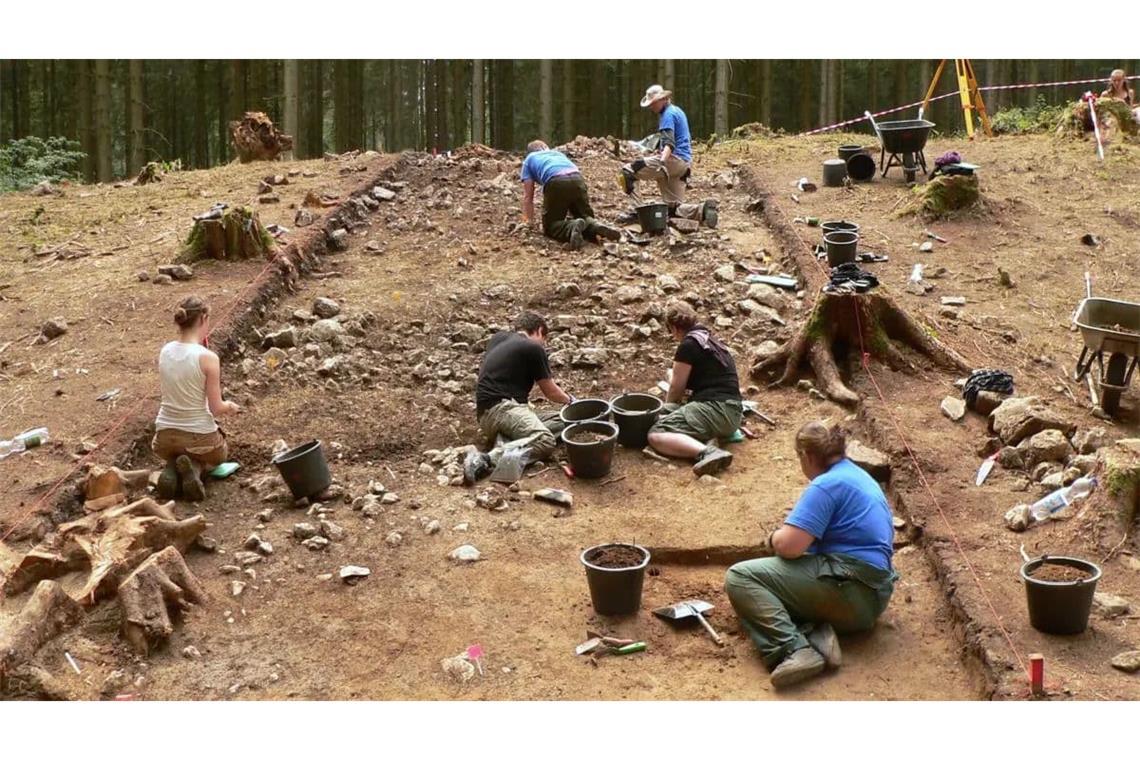 Archäologische Grabungen am Harzhorn im Jahr 2012.