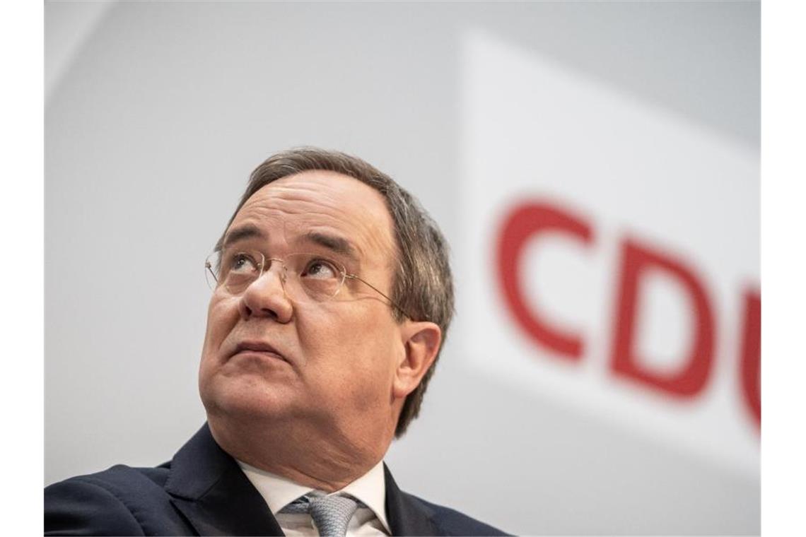 Armin Laschet (CDU) bei einer Pressekonferenz. Foto: Michael Kappeler/dpa