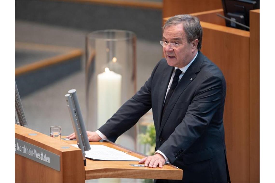 Armin Laschet (CDU) spricht. Foto: Marius Becker/dpa/Archivbild