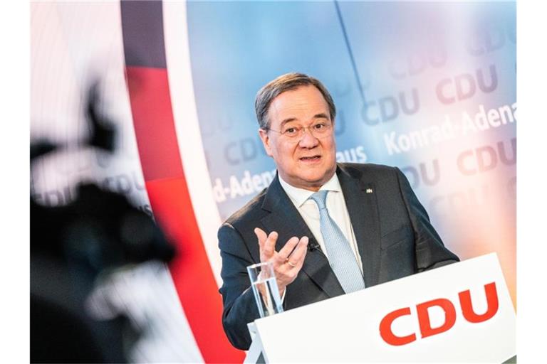 Armin Laschet, Ministerpräsident von Nordrhein-Westfalen, bewirbt sich um den Vorsitz der CDU. Foto: Christophe Gateau/dpa