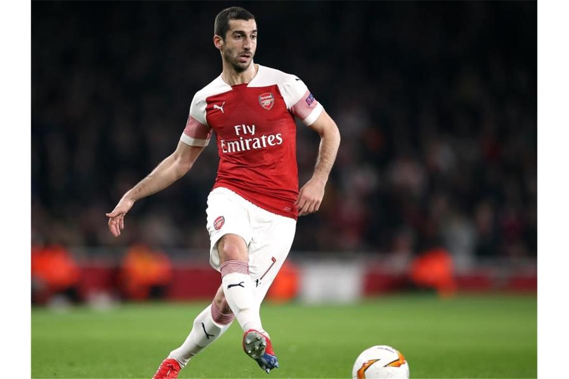 Mchitarjan verzichtet aufs Europa-League-Finale Arsenals Henrich Mchitarjan wird nicht mit zum Europa-League-Finale nach Baku reisen. Foto: Nick Potts/PA Wire
