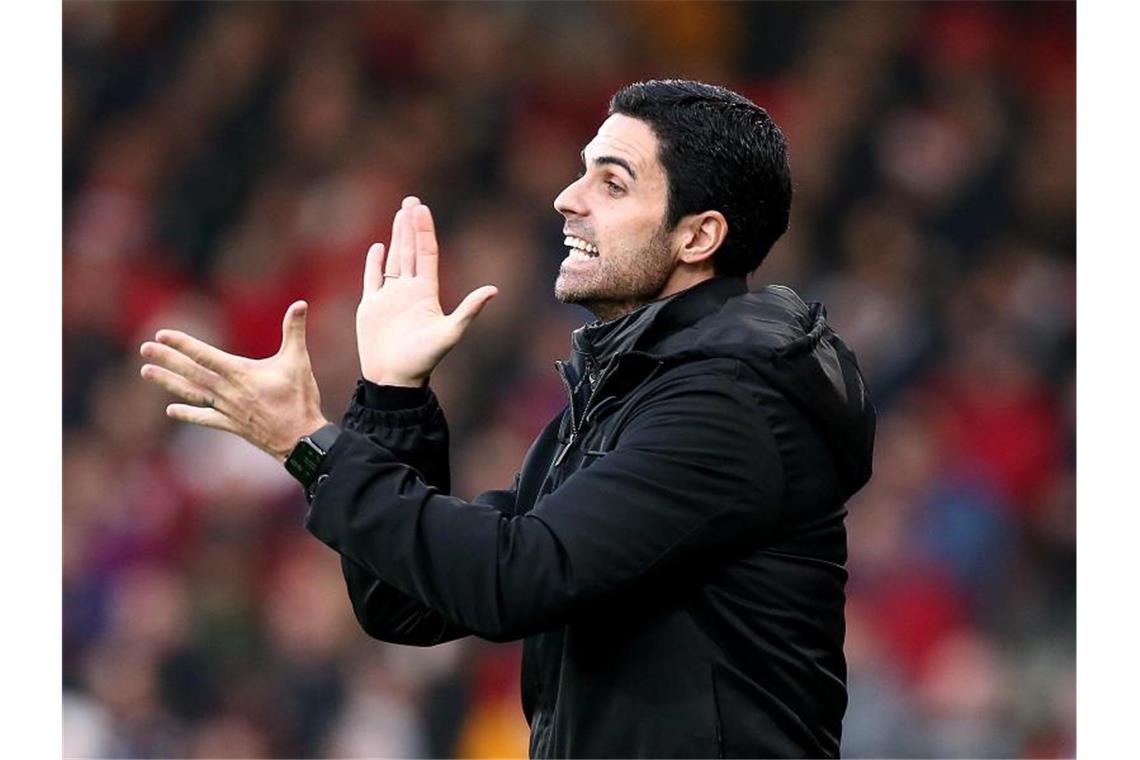 Liverpool meisterlich - Arteta-Lob für Özil Arsenals neuer Trainer Mikel Arteta. Foto: Mark Kerton/PA Wire/dpa