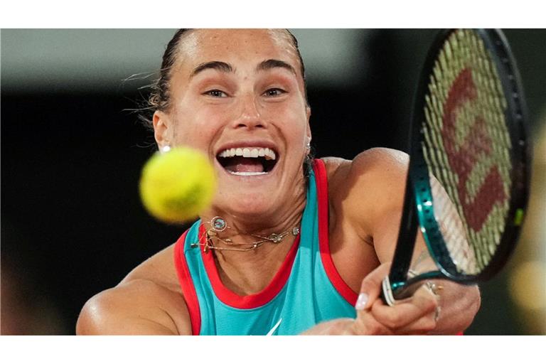 Aryna Sabalenka steht in Paris erstmals im Finake.