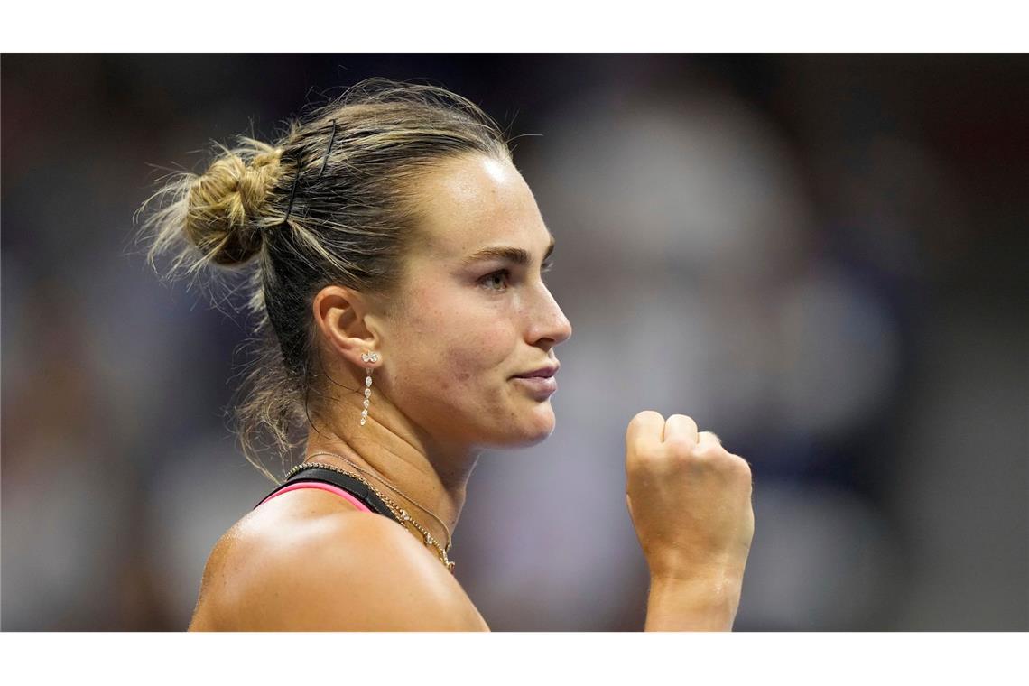 Aryna Sabalenka steht zum dritten Mal nacheinander im Endspiel der US Open.