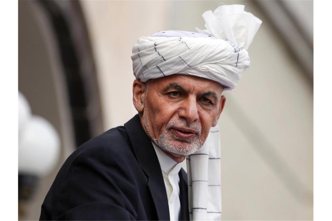 Aschraf Ghani im März während seiner Amtseinführungszeremonie im Präsidentenpalast in Kabul. Foto: Rahmat Gul/AP/dpa