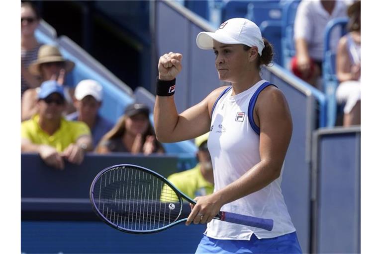 Ashleigh Barty erreichte bei den US Open die nächste Runde. Foto: Darron Cummings/AP/dpa