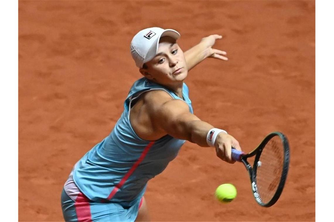 Weltranglisten-Erste Barty erreicht Tennis-Halbfinale Ashleigh Barty in Aktion. Foto: Marijan Murat/dpa