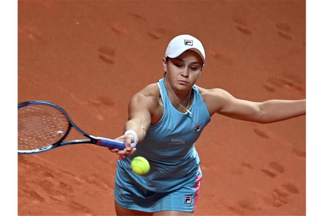 Weltranglisten-Erste Barty gewinnt Turnier in Stuttgart Ashleigh Barty in Aktion. Foto: Marijan Murat/dpa