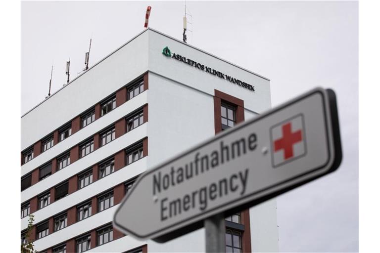 Asklepios-Klinik in Hamburg-Wandsbek: Die Klinikkette steht vor einer erfolgreichen Übernahme des Konkurrenten Rhön-Klinikum. Foto: Christian Charisius/dpa