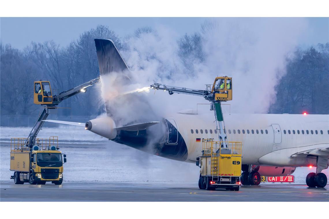 Auch am Flughafen in München fielen einige Flüge aufgrund des Wetters aus.