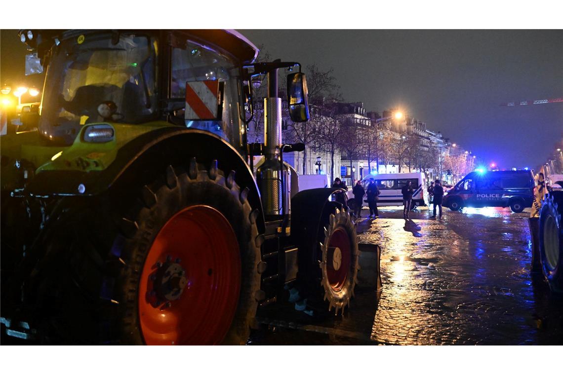 Auch an der Grenze zwischen Frankreich und Belgien protestierten Landwirte gegen den Mercosur-Handelsdeal.