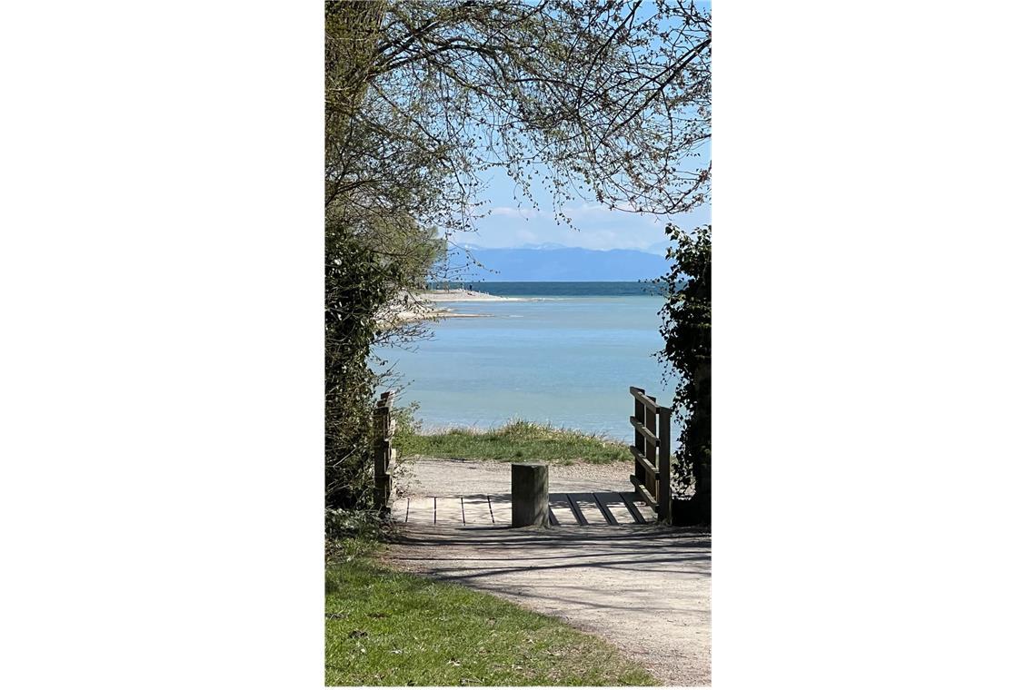 Der Bodensee lädt zum Wattwandern Auch an der Schmugglerbucht bei Konstanz gibt es Sandbänke.