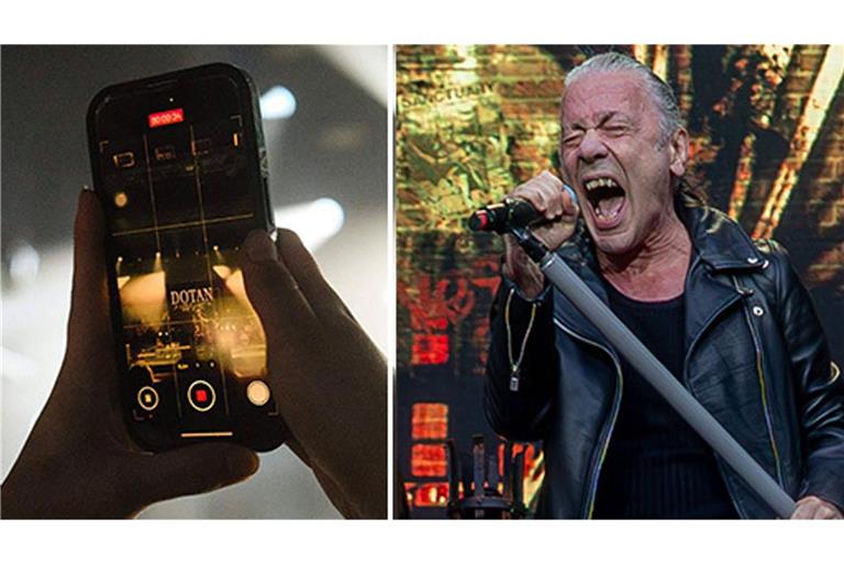 Auch bei Konzerten der Band Iron Maiden wurde viel mit dem Handy gefilmt. Das soll nach dem Willen der Band jetzt deutlich weniger werden.