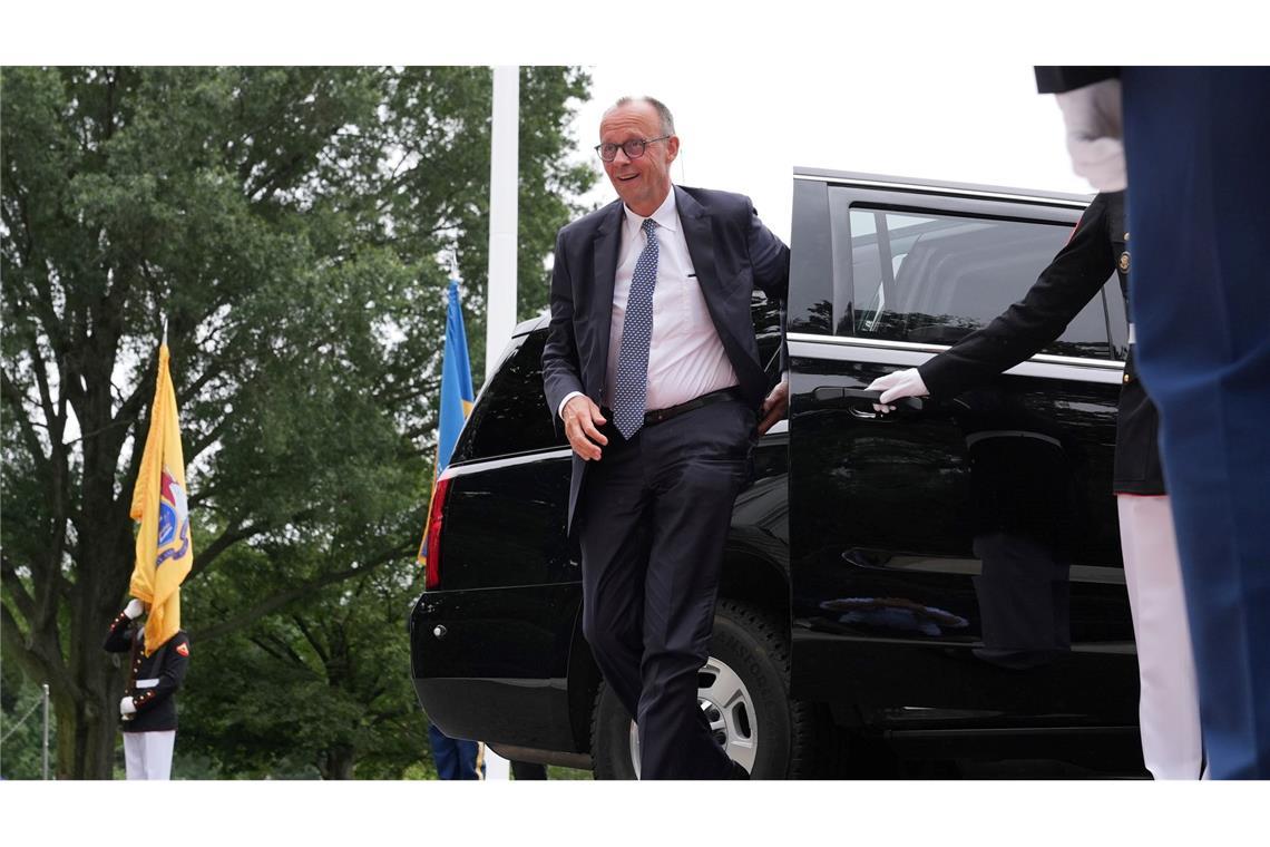 Auch Bundeskanzler Merz war bei dem Treffen dabei.