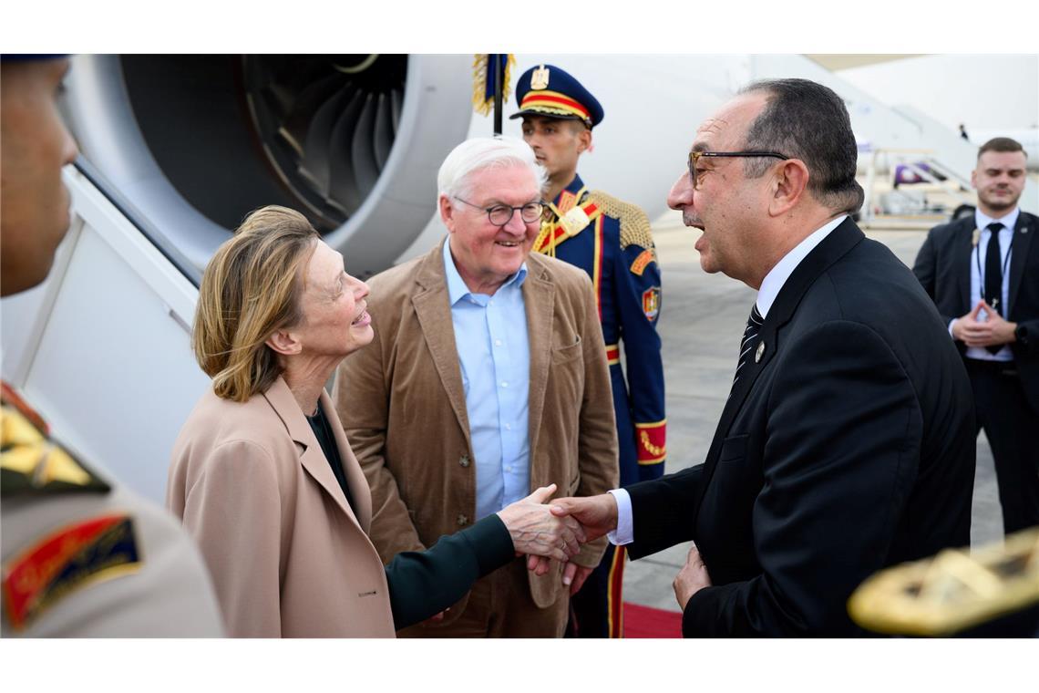 Großes Ägyptisches Museum an den Pyramiden eröffnet Auch Bundespräsident Frank-Walter Steinmeier kam zur Eröffnung des Museums.