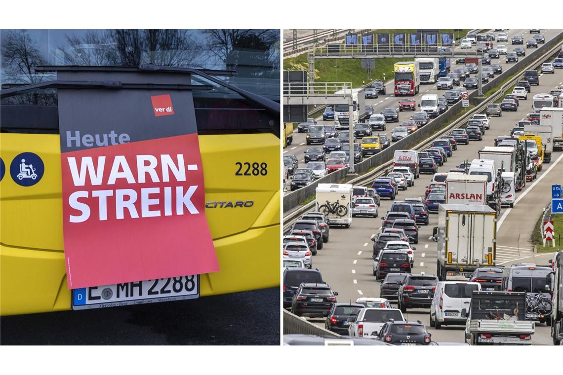 Auch der Autobahn-Betreiber wird bestreikt. (Symbol- und Archivbilder)