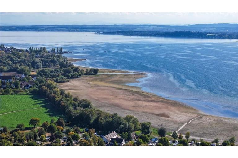Auch der Bodensee leidet unter Niedrigwasser. Dennoch ist er die ergiebigste Trinkwasserquelle im Land.