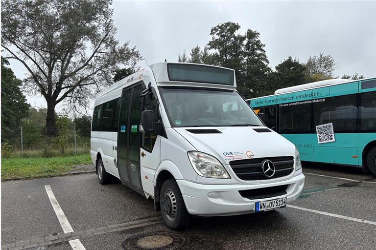 Auch der Kleinbus verfügt über eine Klapprampe und ist barrierefrei zugänglich. Foto: OVR