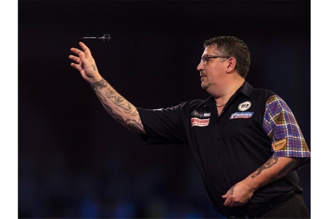 Auch der schottische Ex-Champion Gary Anderson will den Titel gewinnen. Foto: Steven Paston/PA Wire/dpa