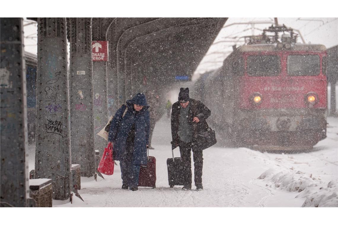 Auch der Südosten Europas hatte mit massiven Problemen durch den Schneefall zu kämpfen.