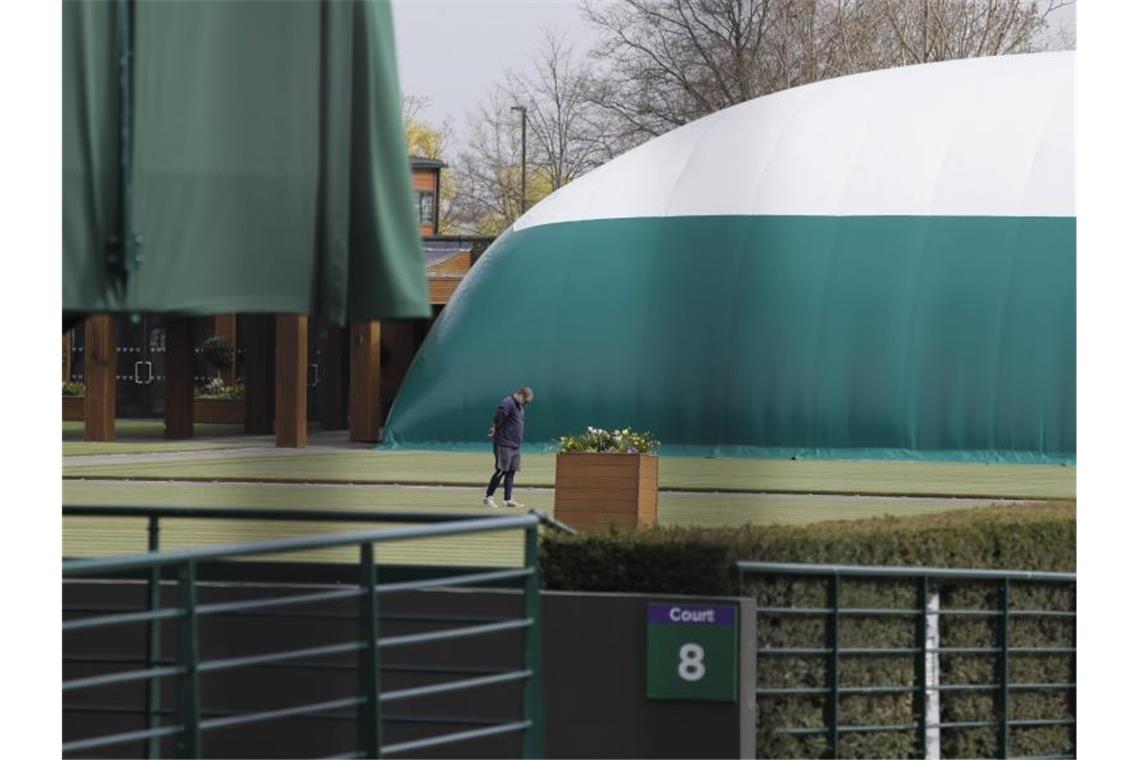 Auch der Tennis-Klassiker in Wimbledon wurde abgesagt. Foto: Kirsty Wigglesworth/AP/dpa