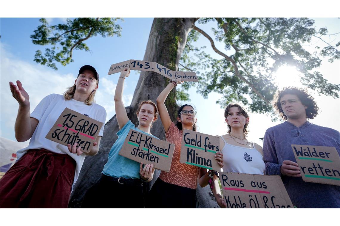 Auch deutsche Klimaschützer sind nach Brasilien gereist.