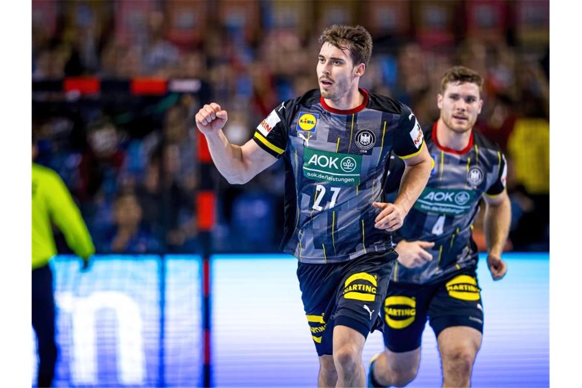 Nächster Corona-Fall im DHB-Team: Wagner positiv Auch DHB-Nachrücker Hendrik Wagner (M.) wurde positiv auf das Coronavirus getestet. Foto: Sascha Klahn/dpa