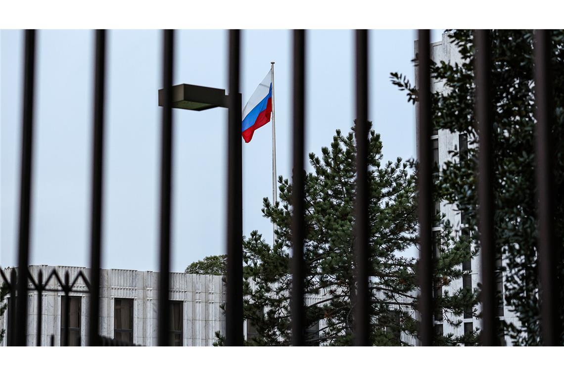 USA und Russland sprechen über Arbeit ihrer Botschaften Auch die Botschaft Russlands in Washington arbeitete zuletzt mit Minimalbesetzung. (Archivbild)