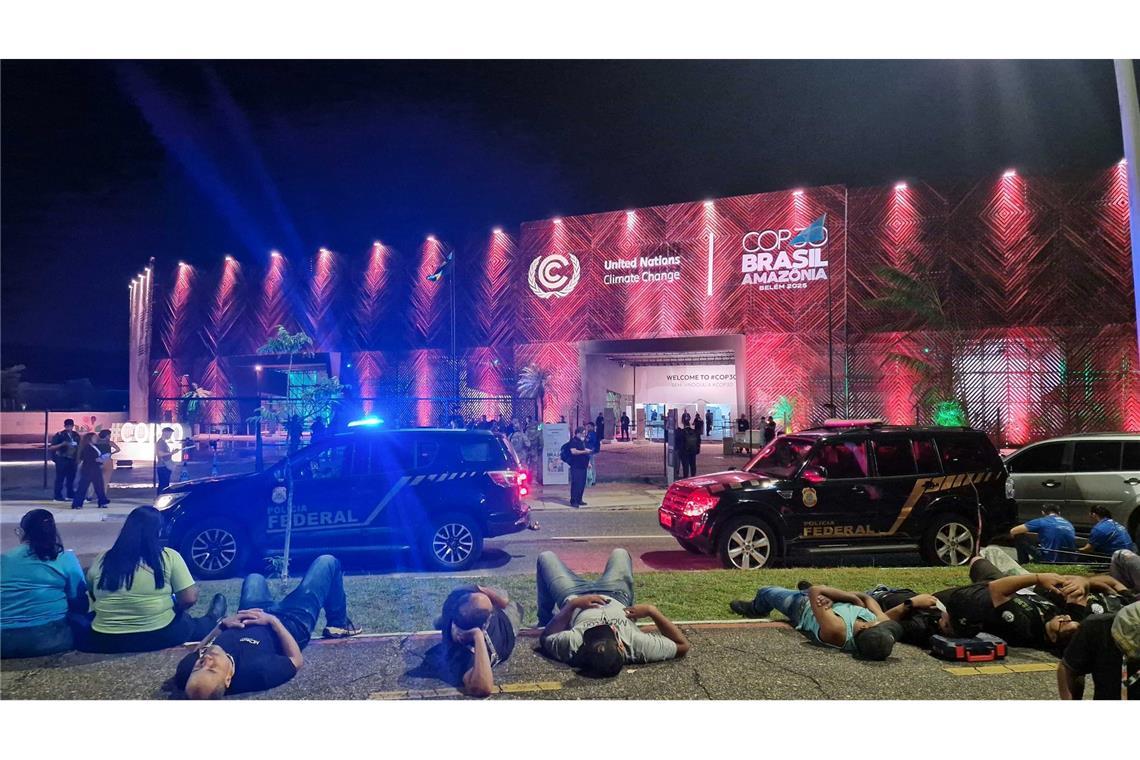 Auch die brasilianische Bundespolizei war im Einsatz.