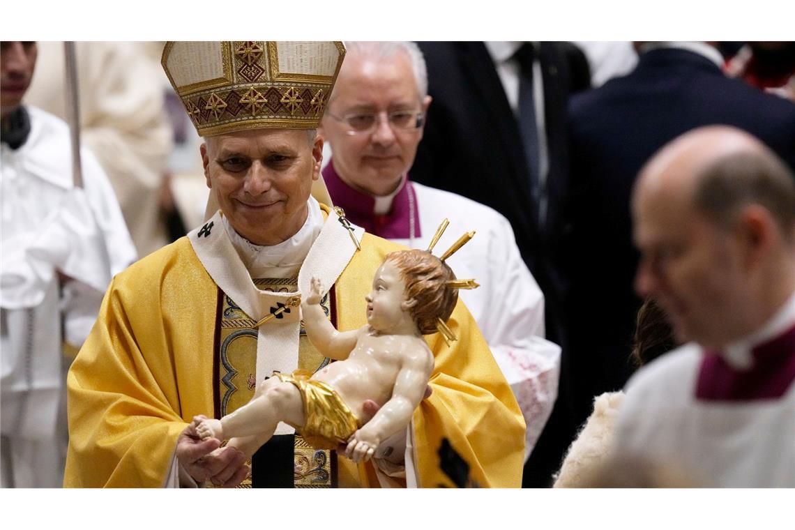 Auch die Messe an Heiligabend im Petersdom war eine Premiere für Leo.