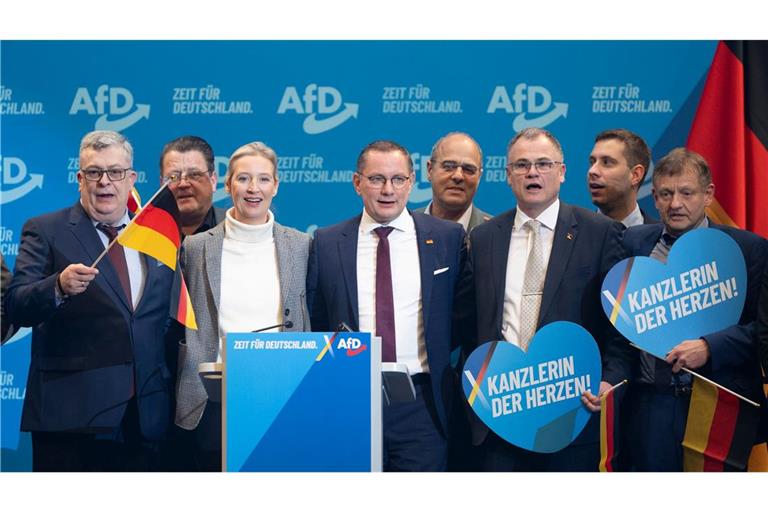 Auch die Reden beim Bundesparteitag in Riesa im vergangenen Januar flossen mit ein in die Bewertung durch den Verfassungsschutz. (Archivfoto)