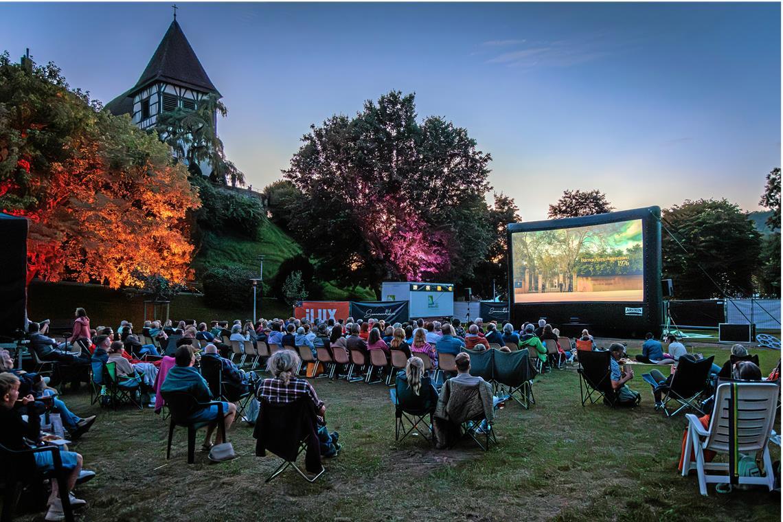 Auch dieses Jahr findet das Sommernachtskino im Murrhardter Stadtgarten wieder statt. Das Foto wurde im vergangenen Jahr aufgenommen. Archivfoto: Stefan Bossow