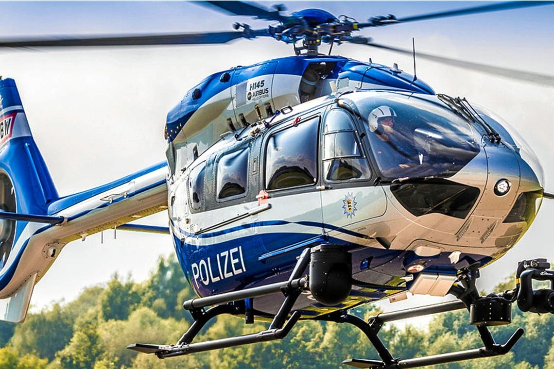 Auch ein Hubschrauber der Polizei kam am Donnerstag bei der Vermisstensuche in Waiblingen zum Einsatz. Foto: privat