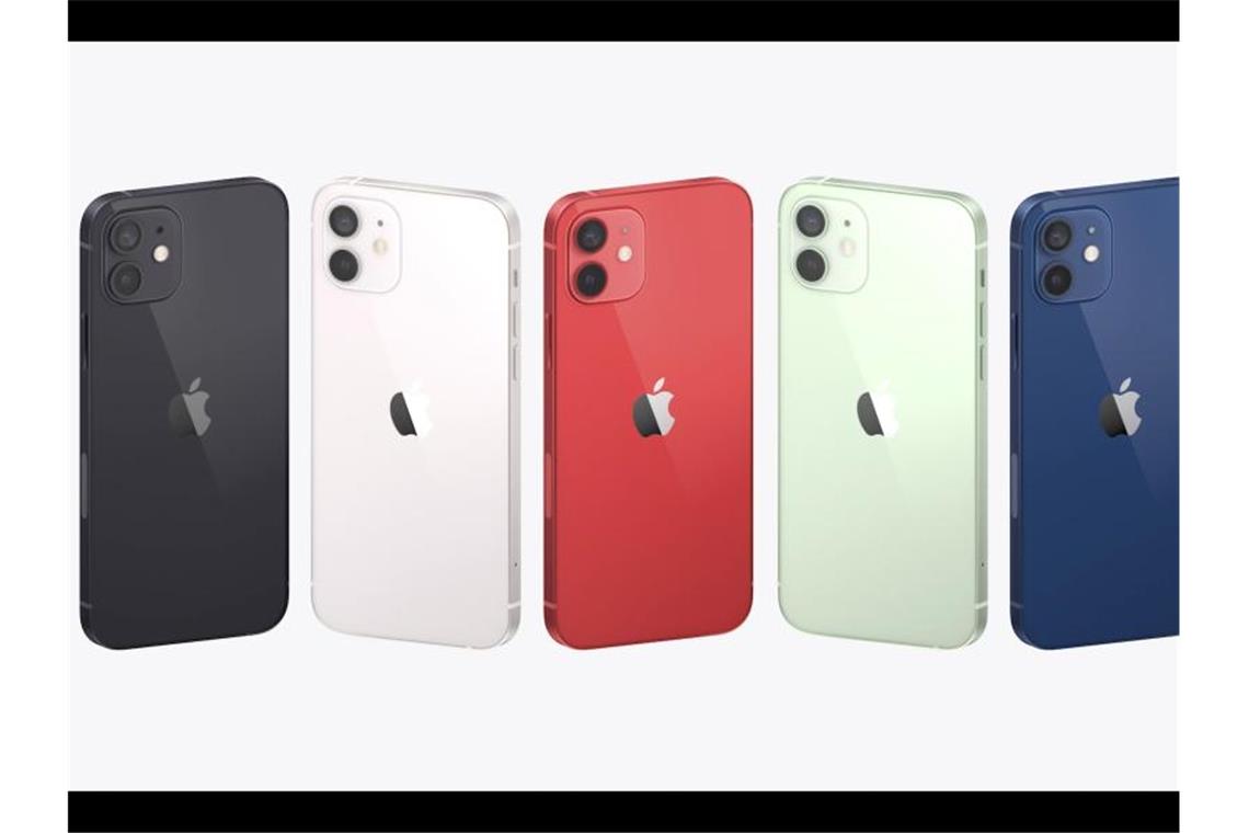 Apple bringt das iPhone in die 5G-Ära Auch ein neuer Blauton ist erstmals für das iPhone-Gehäuse verfügbar. Foto: Uncredited/Apple/dpa