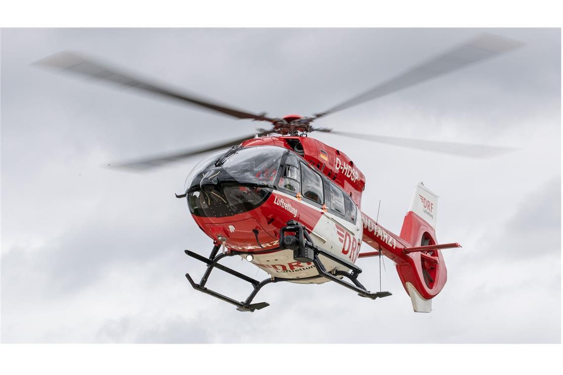 Auch ein Rettungshubschrauber war im Einsatz. (Symbolbild)