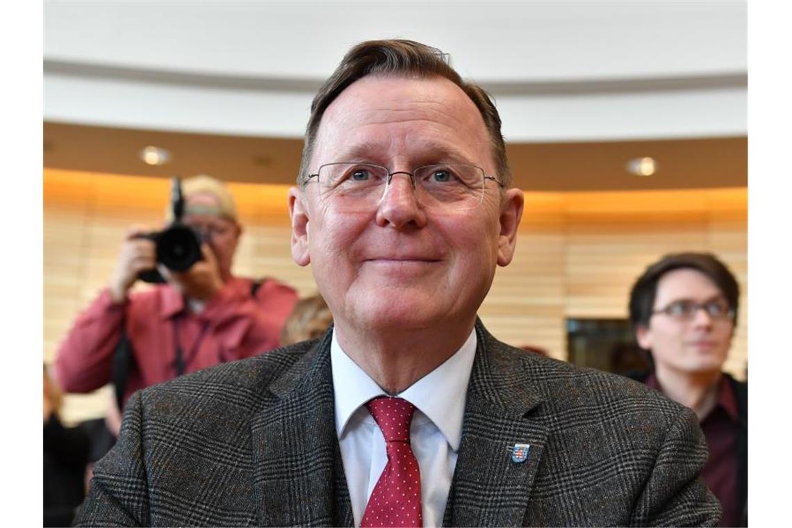 Ramelow will Lieberknecht als Übergangs-Ministerpräsidentin „Auch eine Vereinbarung für Neuwahlen müssen wir zusammen treffen“, betont Ramelow. Foto: Martin Schutt/dpa-Zentralbild/dpa