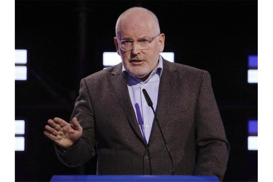 Auch Frans Timmermans will Kommissionschef der EU werden. Foto: Olivier Matthys/AP