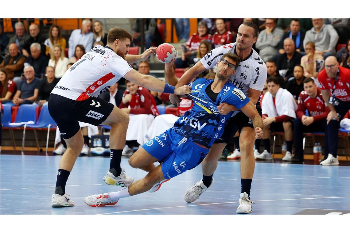 Auch für  Antonio Serradilla gab es kein Durchkommen gegen die SG-Abwehr – der Spanier erwischte eine schlechten Tag.