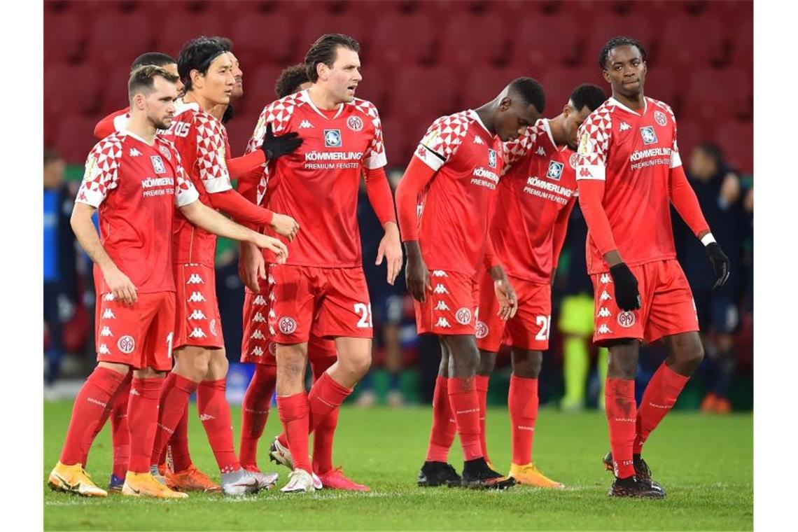 Auch im DFB-Pokal setzte es für Mainz 05 eine Pleite. Foto: Torsten Silz/dpa