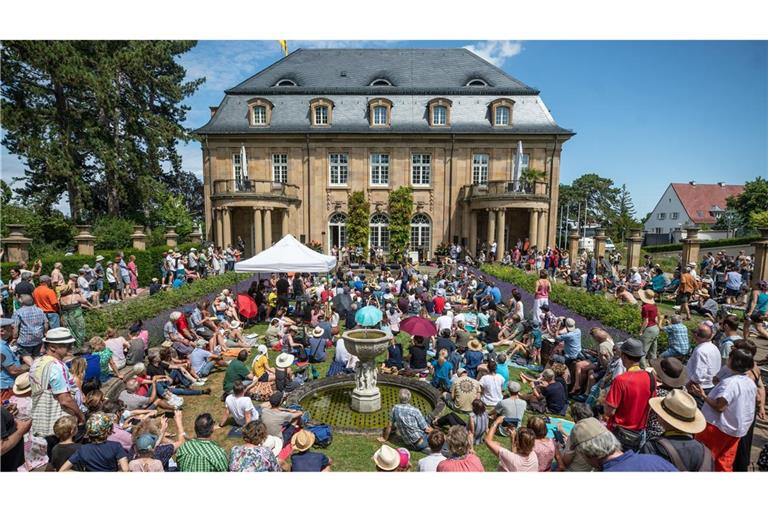 Auch im Park der Villa Reitzenstein finden am Samstag About-Pop-Gigs statt (hier ein Bild von 2022).
