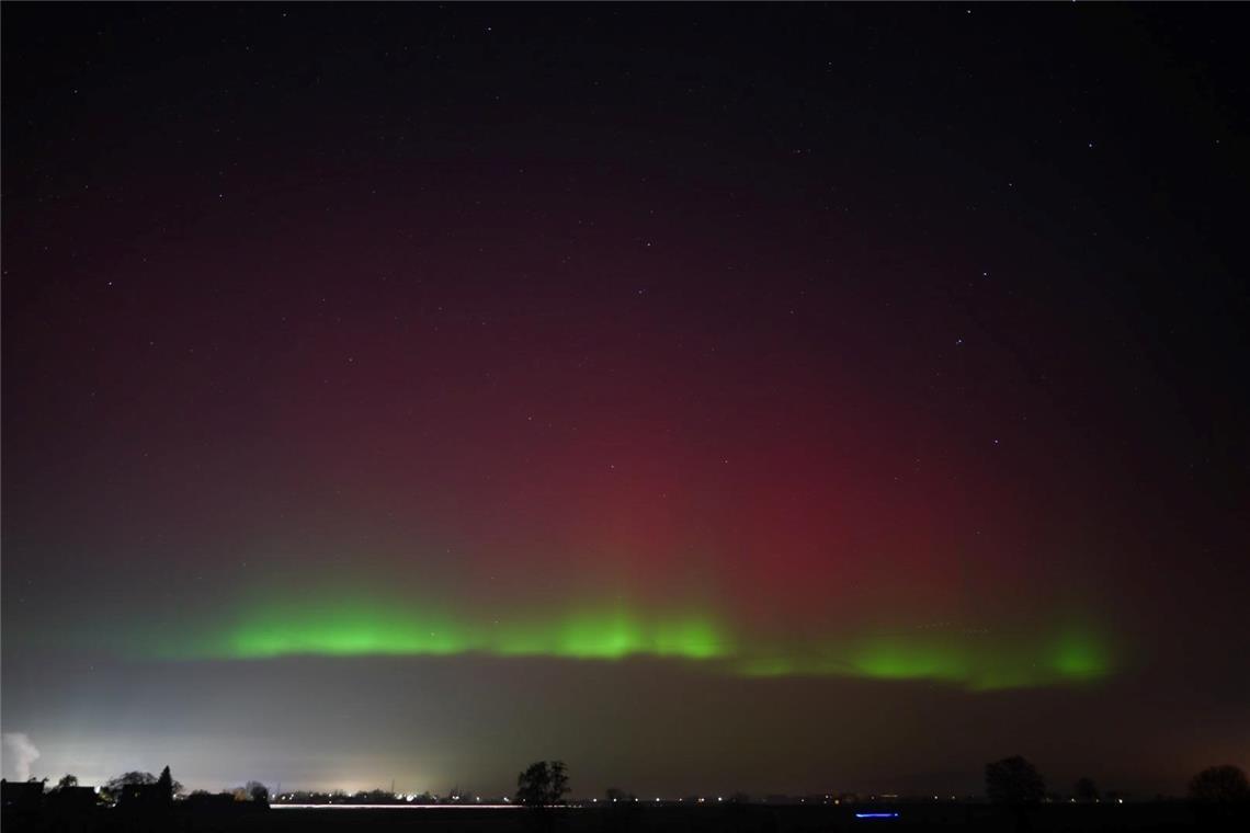 Auch in Backnang waren die Polarlichter zu sehen.