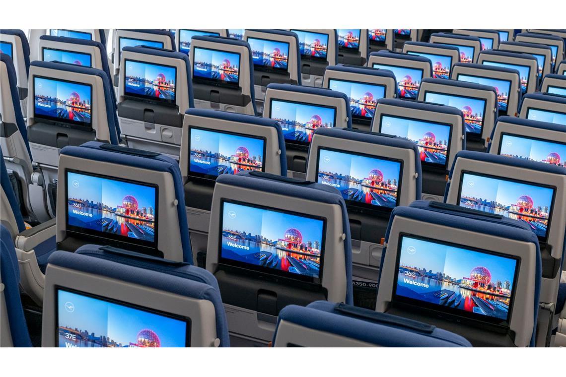 Auch in der Eco-Klasse ändert sich an Bord von Lufthansa-Jets einiges.
