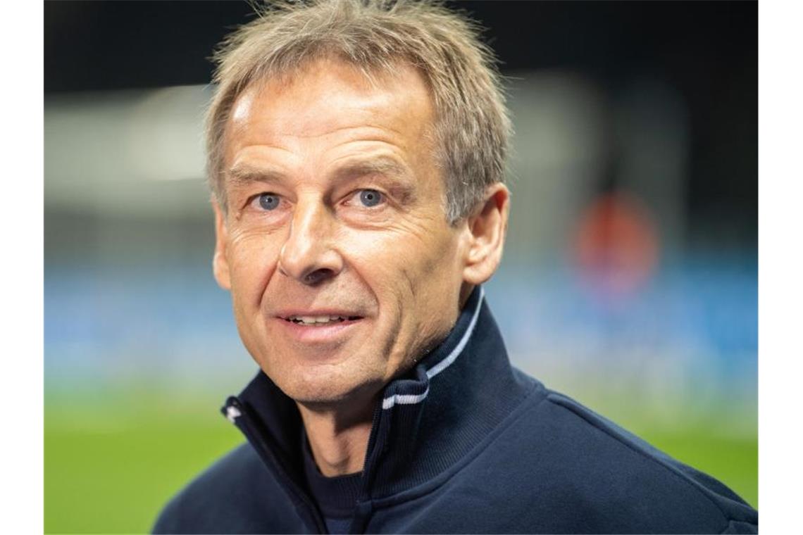 Auch Jürgen Klinsmann träumt vom Pokalfinale. Foto: Soeren Stache/dpa-Zentralbild/dpa