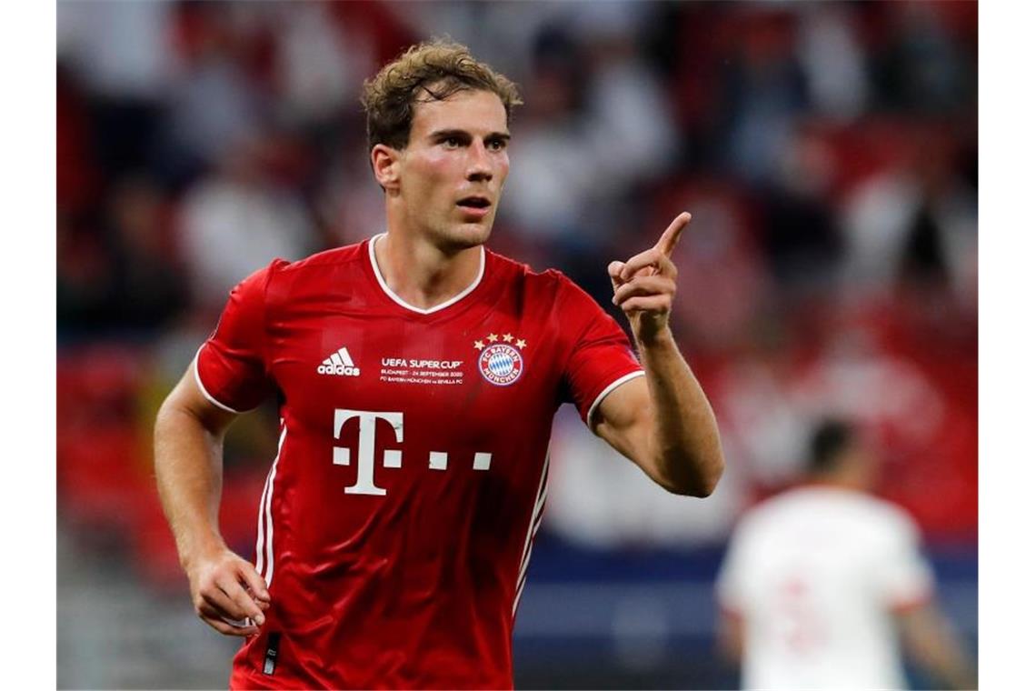 Auch Leon Goretzka traf für die Bayern. Foto: Bernadett Szabo/Pool Reuters/AP/dpa