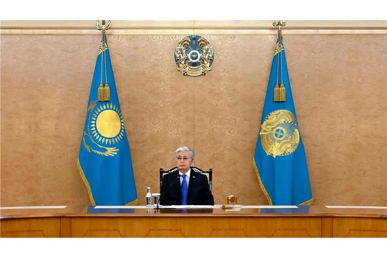 Auch Präsident Tokajew reagierte auf den Brand mit vielen Toten. (Archivbild)