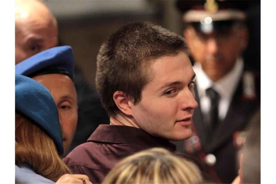 Heikle Rückkehr als freie Frau: Amanda Knox in Italien Auch Raffaele Sollecito, der damalige Freund vonj Amanda Knox, wurde letzten Endes freigesprochen. Foto: Raffaele Sollecito